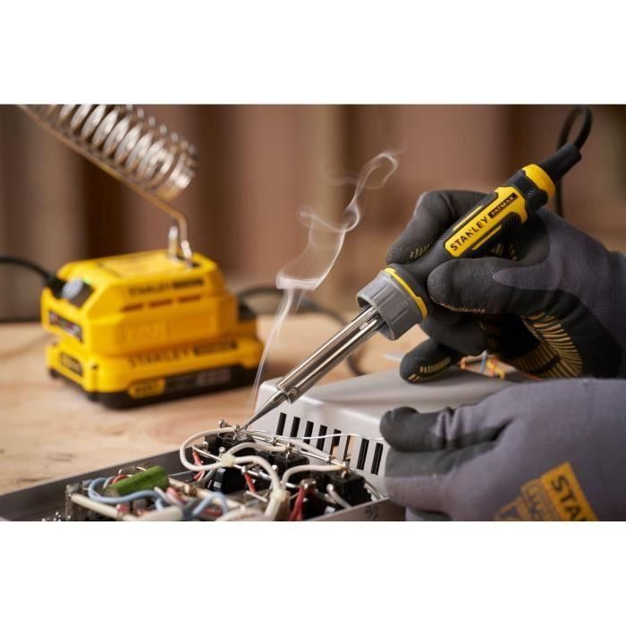 Soldador - 18 V - 204 °C a 484 °C - Rango V20 - STANLEY FATMAX, SFMCE040B-XJ 4 Soldador - 18 V - 204 °C a 484 °C - Rango V20 - STANLEY FATMAX, SFMCE040B-XJ 4
