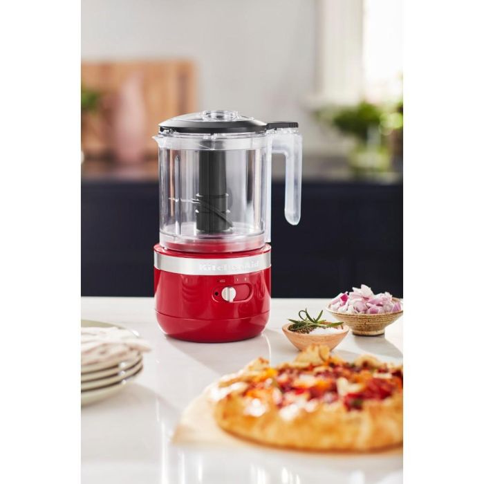 KitchenAid 5KFCB519EER Picadora/Procesador de Alimentos Inalámbrico 1.18L Empire Red 2 Velocidades Batería Litio 5