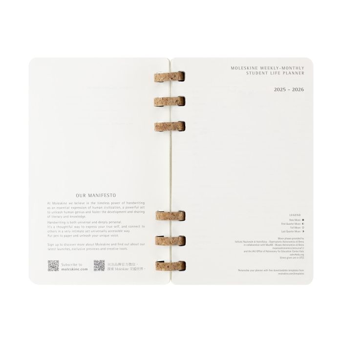 Agenda 12M 2026 Espiral Academica L (13 X 21 Cm) Negra Tapa Blanda Moleskine DSSPB12AMWH3Y26 3 Agenda 12M 2026 Espiral Academica L (13 X 21 Cm) Negra Tapa Blanda Moleskine DSSPB12AMWH3Y26 3