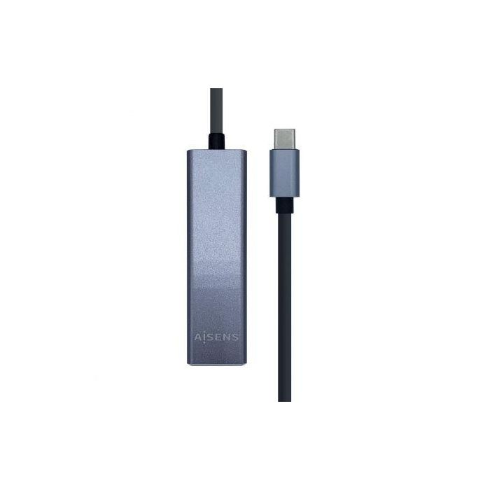 Aisens Conversor USB 3.1 Gen1 USB-C a Ethernet Gigabit 10/100/1000 Mbps + Hub 3x USB 3.0 Gris 15 cm - Compatible con Windows, Mac, Linux 3 Aisens Conversor USB 3.1 Gen1 USB-C a Ethernet Gigabit 10/100/1000 Mbps + Hub 3x USB 3.0 Gris 15 cm - Compatible con Windows, Mac, Linux 3