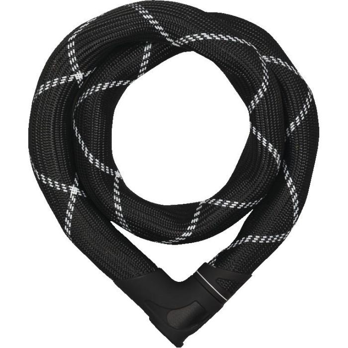 ABUS 8210/140 Cable Antirrobo Iven Steel-O-Chain de Acero Endurecido Negro para Bicicleta/Motocicleta 1400mm