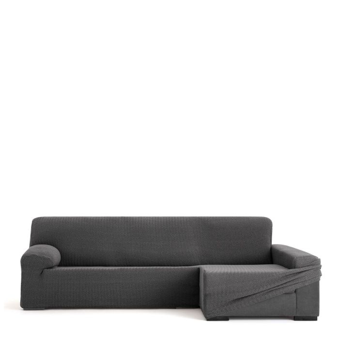 Funda para chaise longue de brazo largo derecho Eysa JAZ Gris oscuro 180 x 120 x 360 cm 1