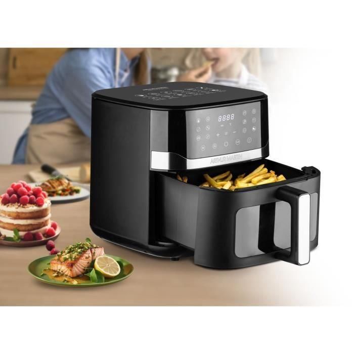 Freidora sin aceite Arthur Martin 10L 1800W negra - ampaf1800 5