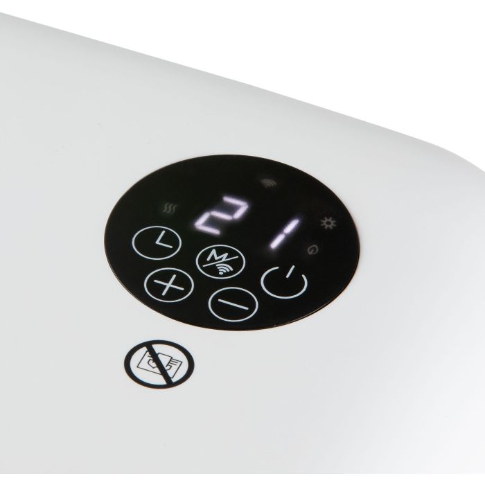 Calefactor de baño - 2000 W - Domo - DO7357F - Wifi + mando a distancia - Función Eco - Pantalla LED - Montaje en pared/de pie - Blanco 5