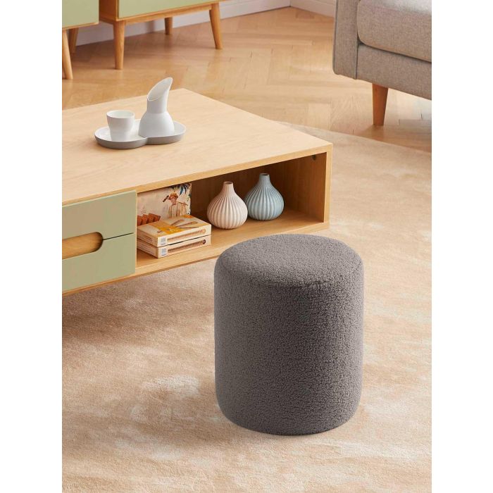 Puff Borreguito Pequeño Gris Giftdecor 32x36x32 cm - Madera MDF y Tela 3 Puff Borreguito Pequeño Gris Giftdecor 32x36x32 cm - Madera MDF y Tela 3