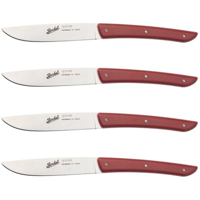 Berkel Steakmesser-Set 4-tlg. Color rosso 0 Berkel Steakmesser-Set 4-tlg. Color rosso 0