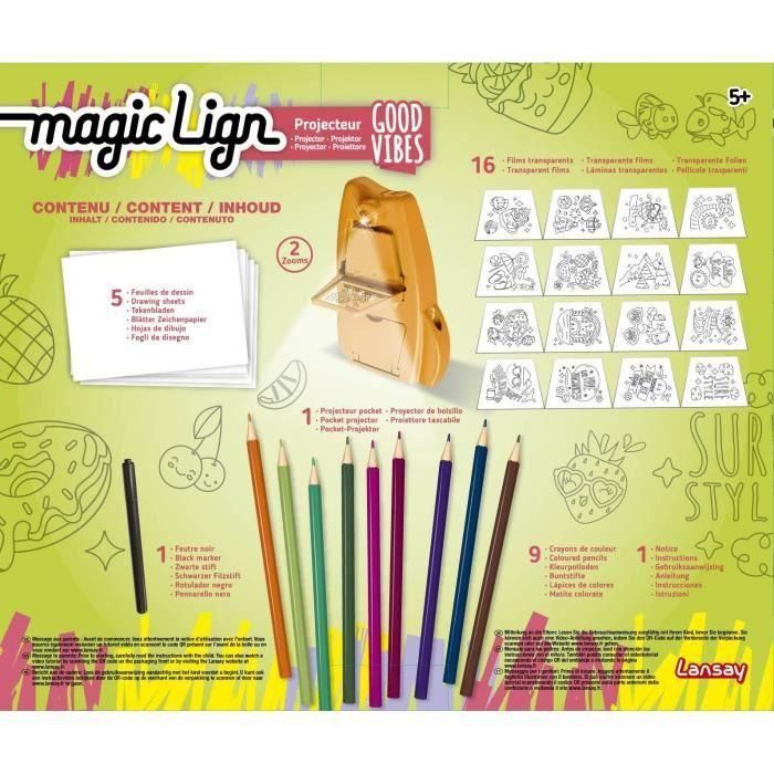 Magic Lign - LANSAY - Proyector de buenas vibraciones - 50 ilustraciones - A partir de 5 años 3 Magic Lign - LANSAY - Proyector de buenas vibraciones - 50 ilustraciones - A partir de 5 años 3