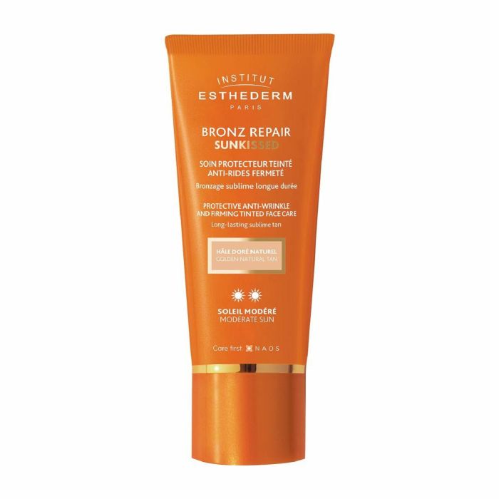 Institut Esthederm ES904 Bronz Repair Sunkissed Crema Facial Antiarrugas Protector Solar Sol Moderado, Brillo Dorado Natural 50 ml