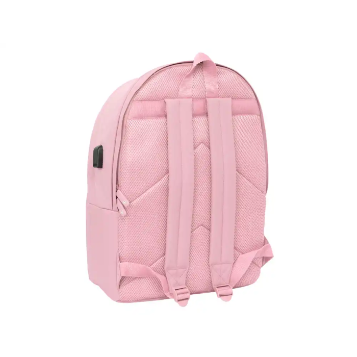 El Ganso Basics Mochila Doble para Portátil 15,6" + USB, Rosa, 31x44x18 cm 1