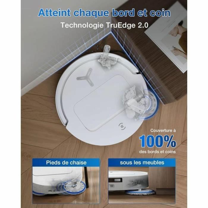 ECOVACS DEEBOT T50 OMNI ECO1746790153728 - Robot aspirador con base - 15000 Pa - Cepillo lateral extensible y mopa sin enredos 3 ECOVACS DEEBOT T50 OMNI ECO1746790153728 - Robot aspirador con base - 15000 Pa - Cepillo lateral extensible y mopa sin enredos 3