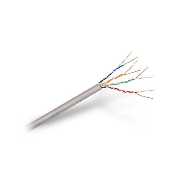 Aisens Bobina Cable de Red RJ45 Cat.5E UTP Rígido AWG24 Instalación Gris 305M