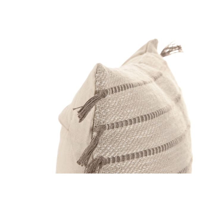 Cojin Boho DKD Home Decor Crudo 45 x 45 cm (2 Unidades) 3