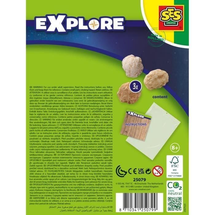 Ses Creative SES8710341250799 Geodes para Abrir - Juego Creativo para niños de 8 años 1