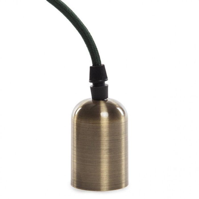 Lámpara Colgante Pendel E27 Techo, Cable Textil 1 Metro con Rosetón y Portalámparas Metálico, Estilo Retro para LED Filamento SC-MPL021 1
