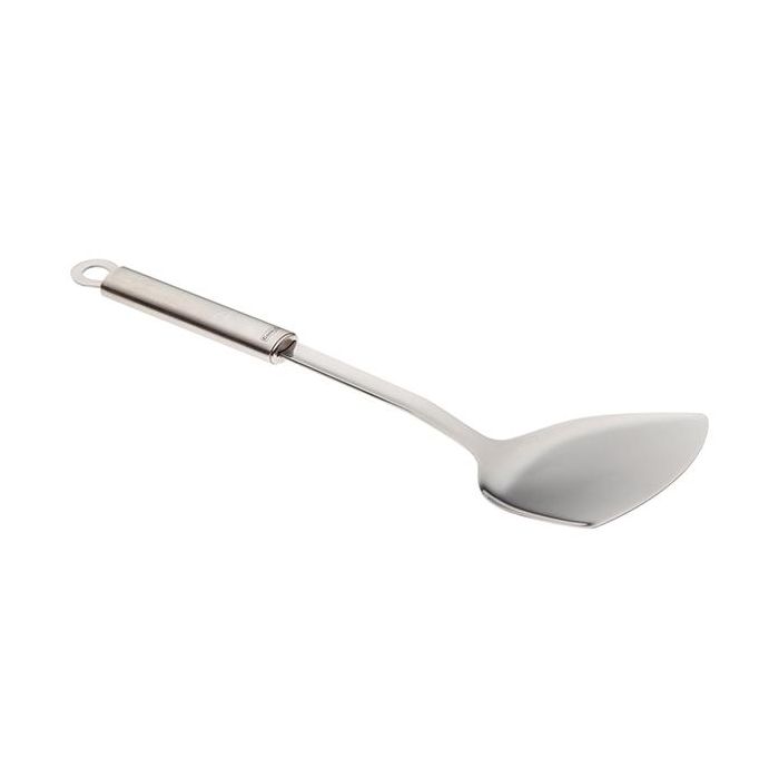 Berghoff 1301055 Espátula Tipo Wok en Acero Inoxidable, Ergonómica y Fácil de Limpiar