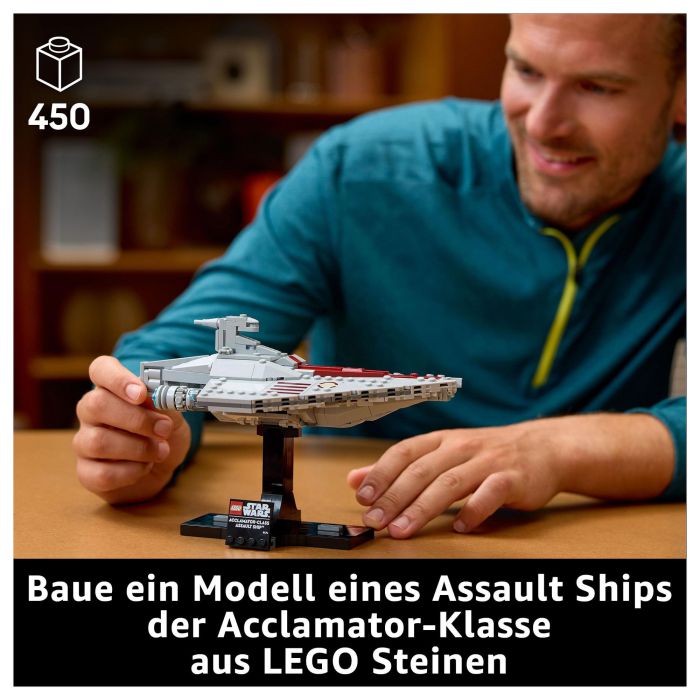 LEGO Star Wars Nave de Asalto Clase Acclamator 75404 450 Piezas 25 LEGO Star Wars Nave de Asalto Clase Acclamator 75404 450 Piezas 25