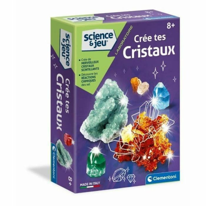 Juego de Ciencia Clementoni Creates Crystals Fluorescente 0 Juego de Ciencia Clementoni Creates Crystals Fluorescente 0