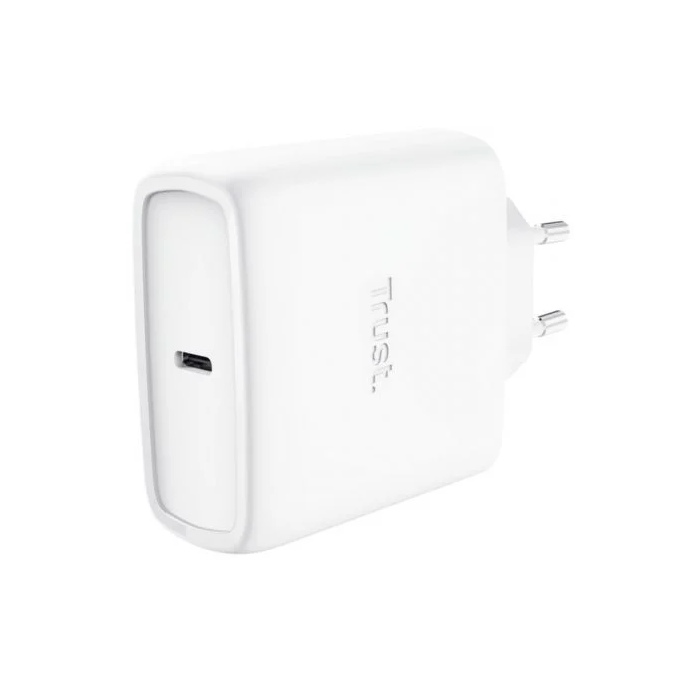 Trust Cargador de Pared GaN Maxo 25524 65W USB-C con Cable Incluido