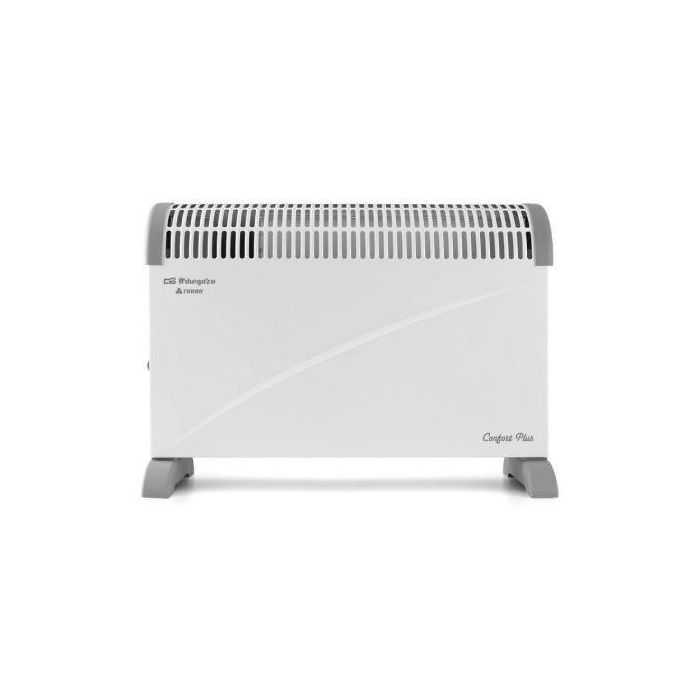 Orbegozo Convector CVT 3400 C Calefactor Eléctrico 2000W 3 Niveles de Potencia 750W/1250W/2000W Termostato Regulable Protección Sobrecalentamiento Silencioso 1