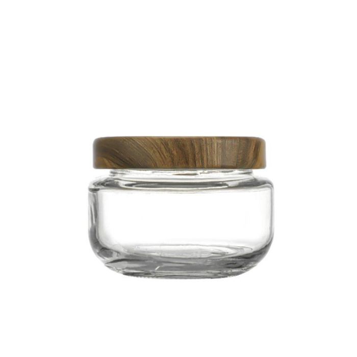 Bote de vidrio multiusos Wood 140 cc - La Mediterranea por Inde (24 Unidades) 1 Bote de vidrio multiusos Wood 140 cc - La Mediterranea por Inde (24 Unidades) 1