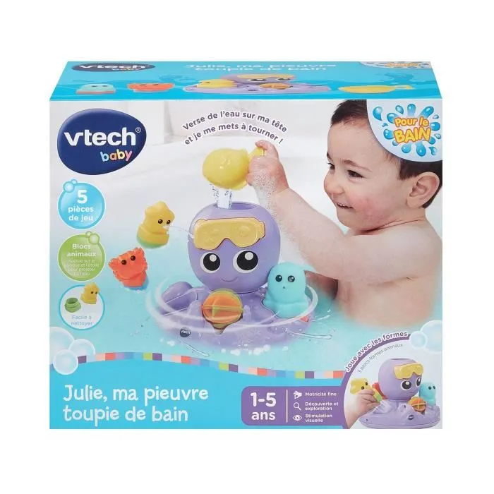 Vtech Baby Pulpo de Baño Giratorio VTE3417765792052 3