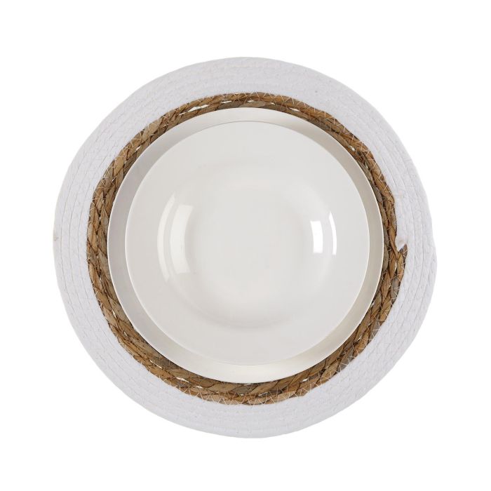 Salvamantel Blanco 35 cm Versa - Algas y papel (6 Unidades) 1 Salvamantel Blanco 35 cm Versa - Algas y papel (6 Unidades) 1