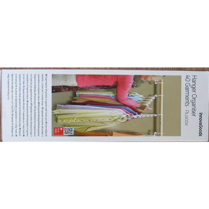 Organizador de Perchas para 40 Prendas Plusrobe InnovaGoods 24 Piezas 1 Organizador de Perchas para 40 Prendas Plusrobe InnovaGoods 24 Piezas 1
