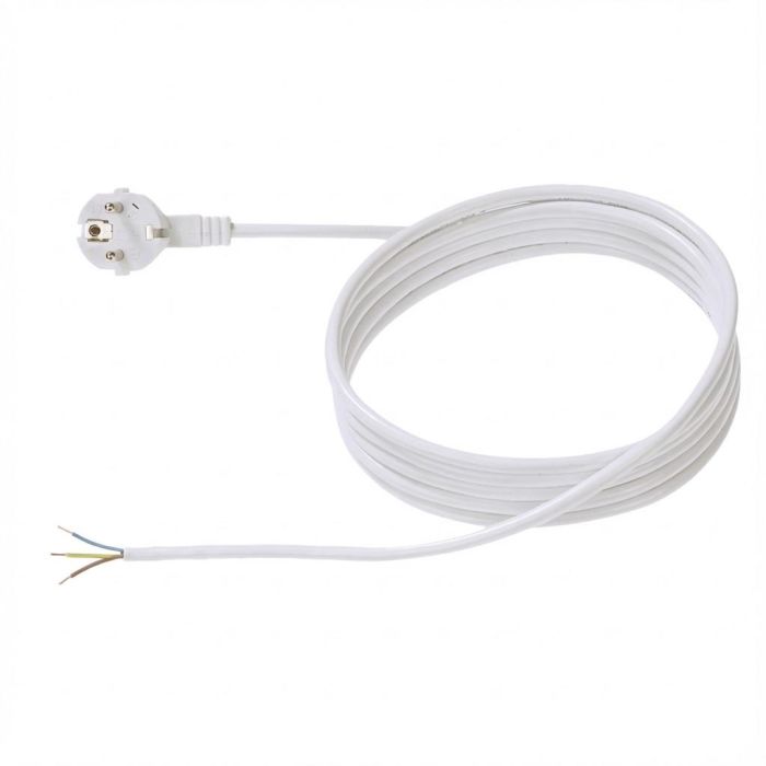 Bachmann H05VV-F 3G1.5 Cable de Alimentación 2m Blanco sin embalaje