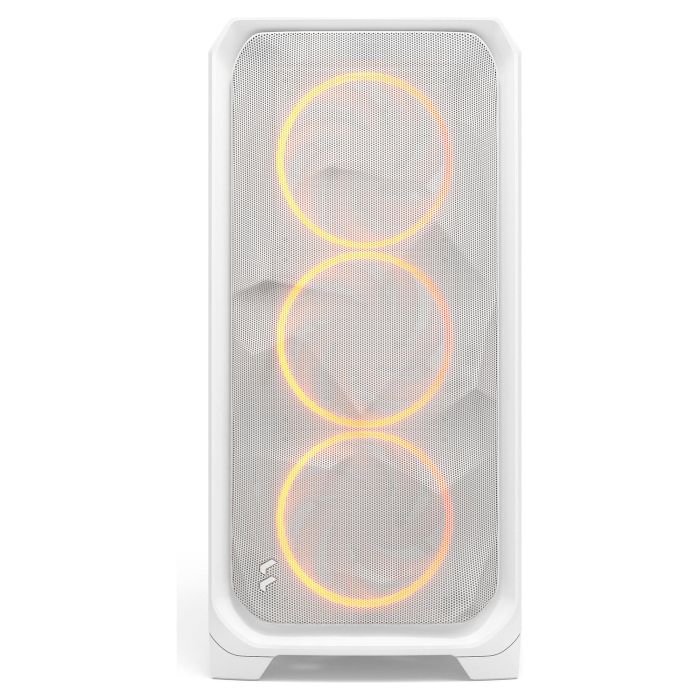 Fractal Design Meshify 3 XL White RGB TG Light Tint Caja de PC Midi con Ventana de Vidrio Templado y Panel Frontal de Malla