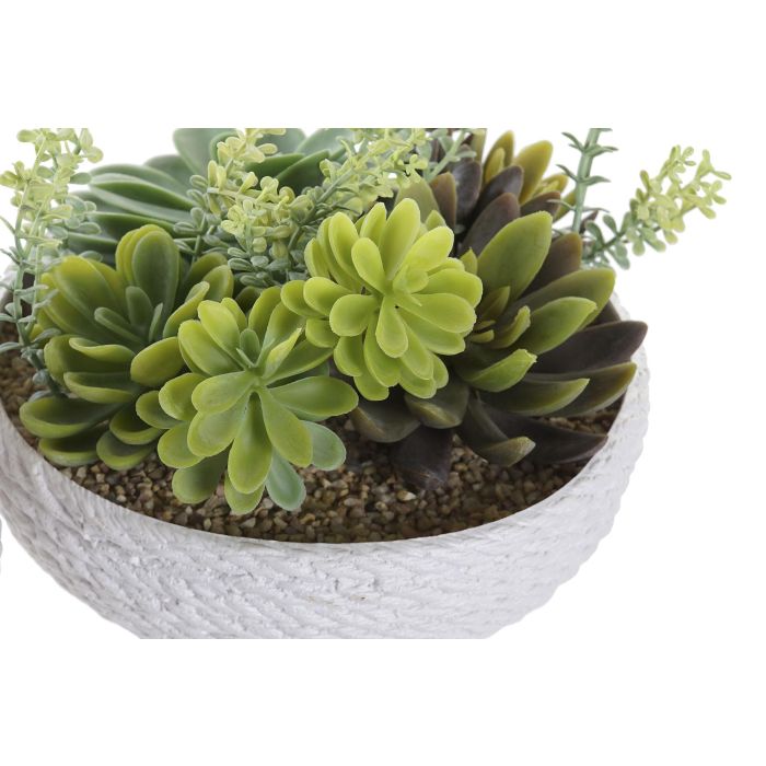 DKD Home Decor Planta Verde Rosa 17 x 17 x 14 cm (4 Unidades) 2 DKD Home Decor Planta Verde Rosa 17 x 17 x 14 cm (4 Unidades) 2