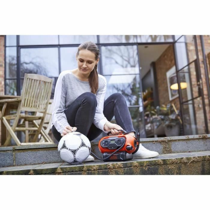 Black + Decker BDCINF18N-QS Inflador Compresor Digital Multifunción, 18V/220V/12V, 11 Bares / 160 PSI, Auto-apagado y 3 Agujas 6