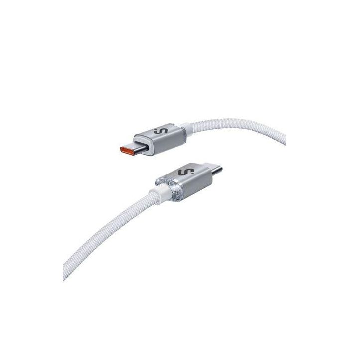 Cable USB-C a USB-C Subblim SUBCAB-C06011 2 m Blanco Cable USB-C a USB-C Subblim SUBCAB-C06011 2 m Blanco