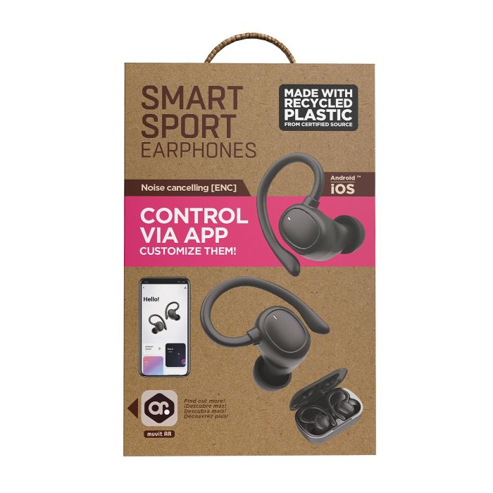 muvit iO Auriculares Smart True Wireless Sport ENC negro 9