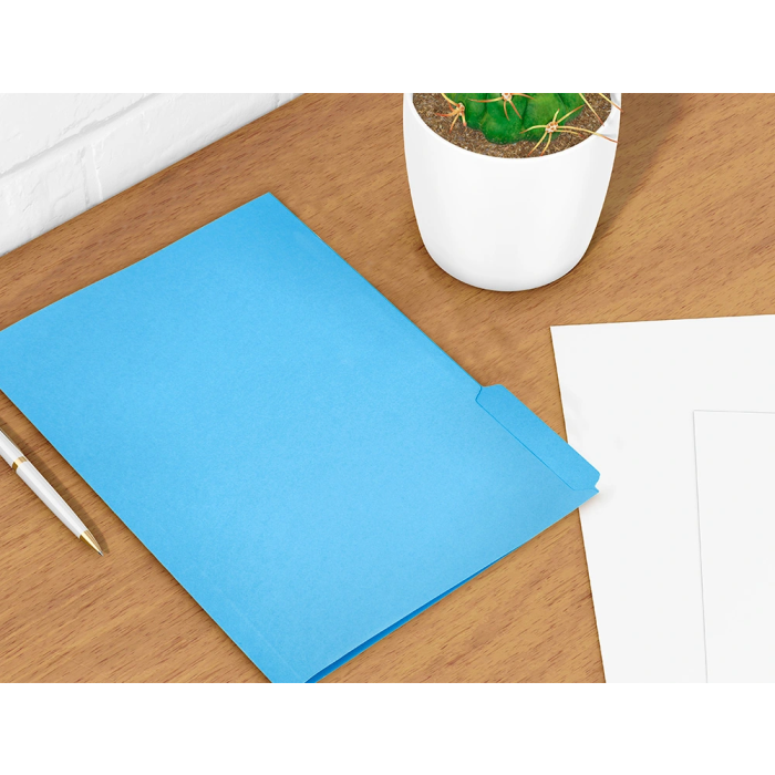 Liderpapel Subcarpeta Cartulina DIN A4 Pestaña Derecha 240g/m² Azul 1