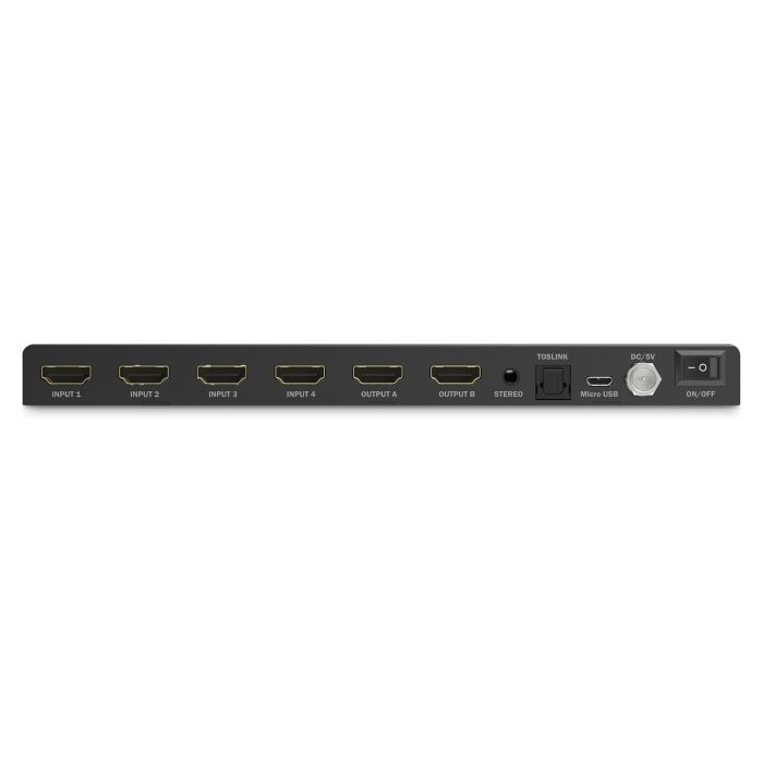 Digitus Matrix Switch HDMI 4x2 4K/30Hz AV con Mando a Distancia y Puerto IR Receptor 2