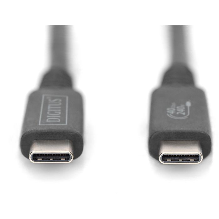 DIGITUS Cable USB 4.0 Typ-C 40 Gbit/s 0.8m 8K Negro 1