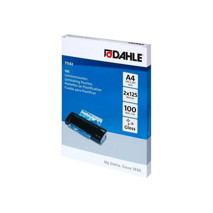 Funda Plastificar Dahle 216X303 (A4) 125Μ Paquete De 100