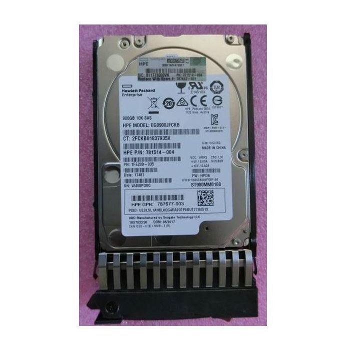 Hewlett Packard Enterprise MSA 900GB 12G SAS 10K SFF(2.5in) Dual Port Enterprise Hard Drive 3yr Warranty