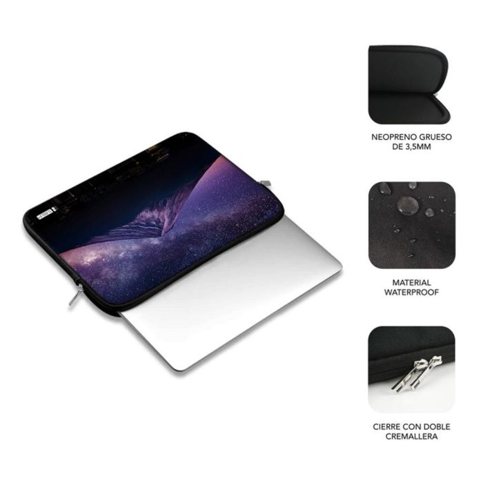 SUBBLIM Funda Ordenador Neopreno Trendy Sleeve Neo Mountain 13,3-14" 1 SUBBLIM Funda Ordenador Neopreno Trendy Sleeve Neo Mountain 13,3-14" 1