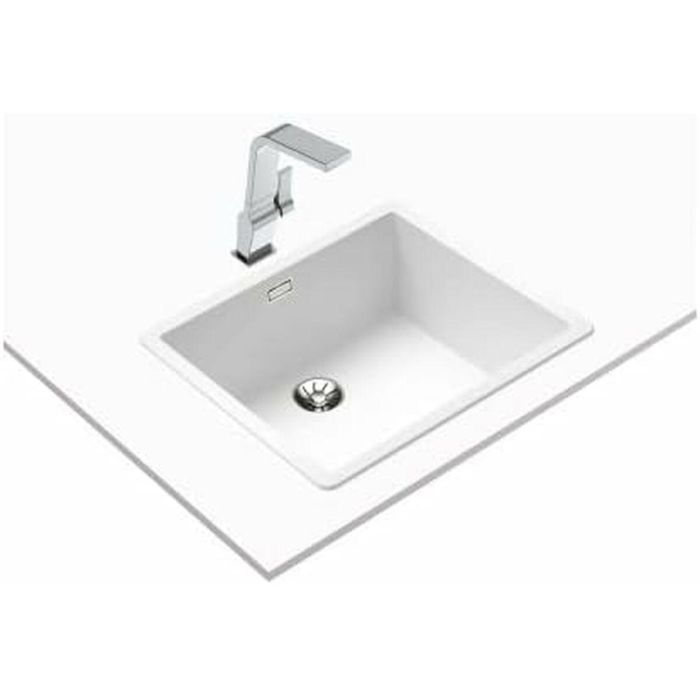 Fregadero de Un Seno Teka RADEA R10 Blanco 2 Fregadero de Un Seno Teka RADEA R10 Blanco 2