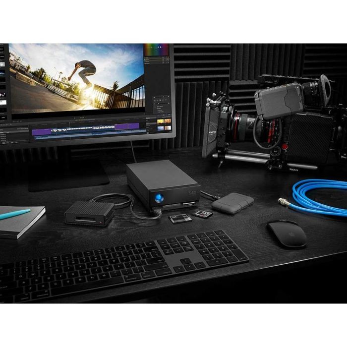 LaCie 1big Dock SSD Pro 4TB Thunderbolt 3 USB 3.1 para MAC & PC - Disco Duro Externo Profesional - Gris 4