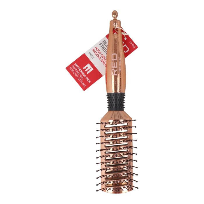 Red Kiss Rose Gold Paddle Brush Vent