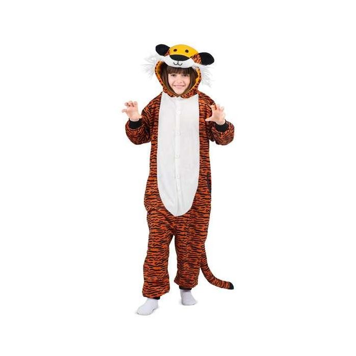 Disfraz tigre talla unica child (kigurumi con capucha y cola) Disfraz tigre talla unica child (kigurumi con capucha y cola)