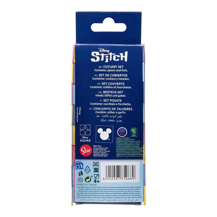Thermobaby AAAPI35725 Juego de 2 cubiertos Lilo & Stitch Tenedor + Cuchara Acero inoxidable 6 Thermobaby AAAPI35725 Juego de 2 cubiertos Lilo & Stitch Tenedor + Cuchara Acero inoxidable 6