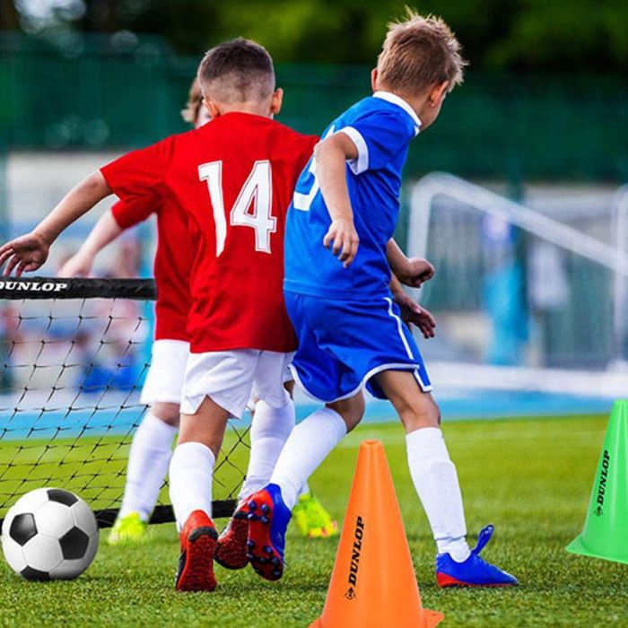 Dunlop Mini Portería Plegable 90x59x61cm Negro/Amarillo con Red