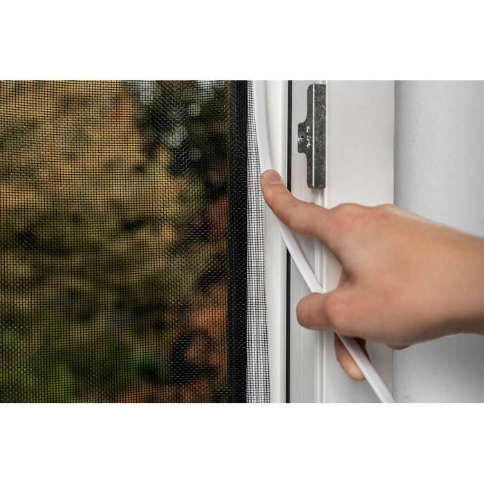 Schellenberg Mosquitera Easy Click 100x120cm Fibra de Vidrio 70470 - Resistente UV y Polen, Blanco/Antracita 2