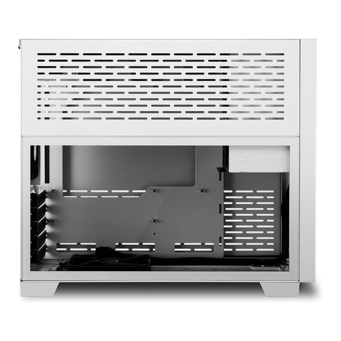 Sharkoon MS-Z1000 Micro Torre ATX/ITX Blanca con Panel de Cristal Templado para Gaming 4