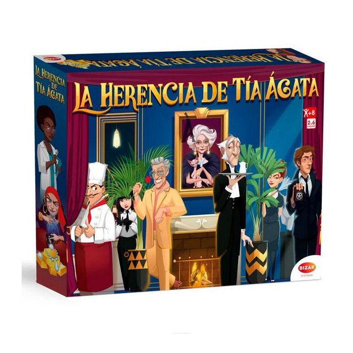 Bizak 62855053 Juego de mesa La Herencia de Tía Ágata para +8 años 1