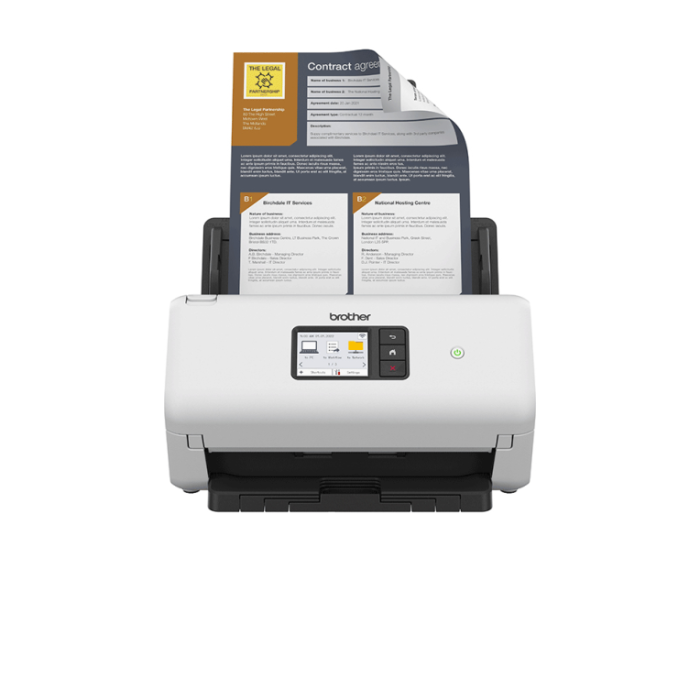 Escáner Documental Brother ADS-4500W con Alimentador de Documentos ADF/ Doble cara Escáner Documental Brother ADS-4500W con Alimentador de Documentos ADF/ Doble cara