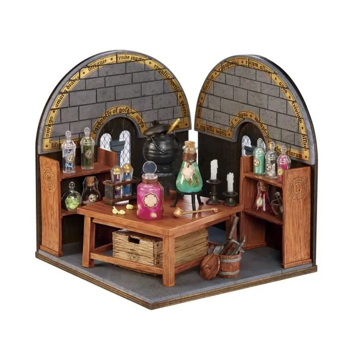 MGA Set Clase Pociones Harry Potter Make it Mini +8 años Construye tu propia sala
